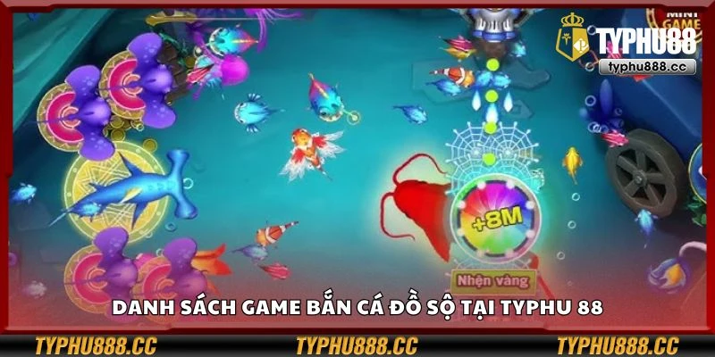 Danh sách game bắn cá đồ sộ tại Typhu 88