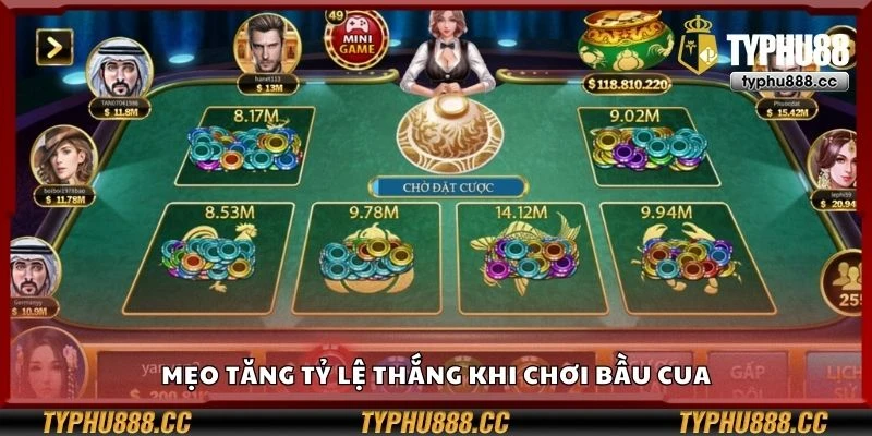 Mẹo tăng tỷ lệ thắng khi chơi bầu cua